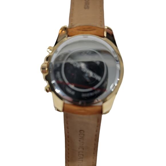 Michael Kors mk-5702 unisex Golden Tone and Brown leather strap Chronograph NWOB - Picture 7 of 7